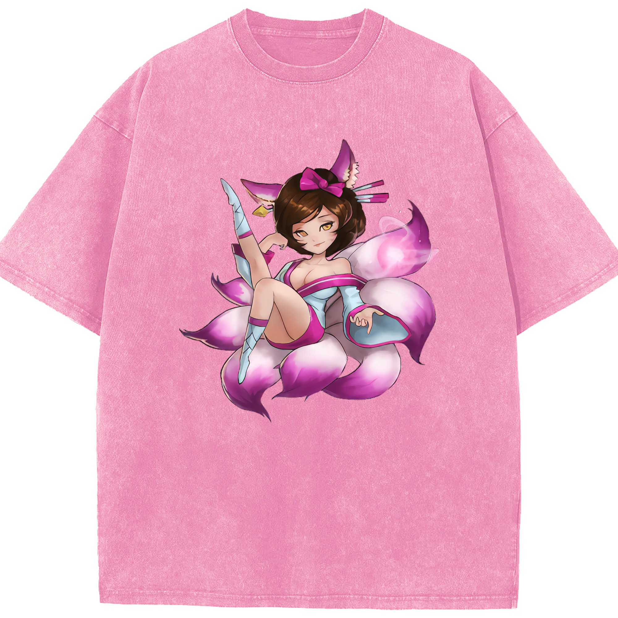 リーグ・オブ・レジェンド League of Legends LOL 綿100% ヴィンテージ風 半袖Tシャツ（フロントプリント）